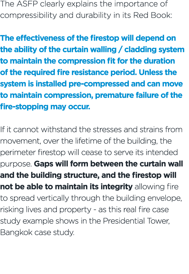 The ASFP clearly explains the importance of compressibility and durability in its Red Book: The effectiveness of the ...