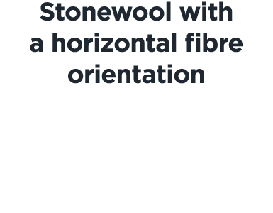 Stonewool with a horizontal bre orientation