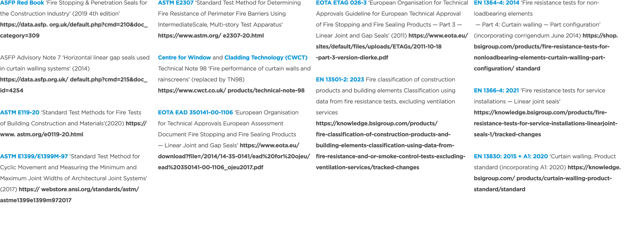 ASFP Red Book ‘Fire Stopping & Penetration Seals for the Construction Industry’ (2019 4th edition’ https://data.asfp....